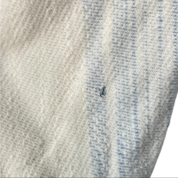 Anthropologie Akemi + Kin blue cream Striped Dunes draped Cardigan size M/L - Picture 4 of 4